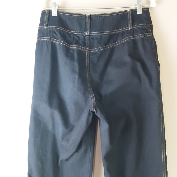 Ralph Lauren Women's High Rise, Dark Wash, Wide Leg Jeans Size 10 - Picture 7 of 14